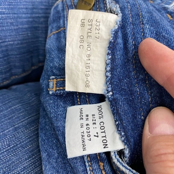 VTG Union Bay High Waist Tapered Leg Western Mom Denim Blue Jeans Juniors size 7 - Picture 3 of 7